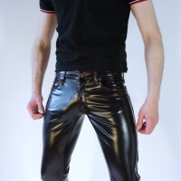 R&Co LAB 9427 Jeans Full Zip Red Stitch Night Edition