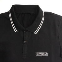 Capt. Berlin Polo-Shirt Black + Stripes White S