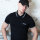 Capt. Berlin Polo-Shirt Black + Stripes White S