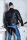 R&Co Blue Denim Jeans With Leather Saddle And Stripes
